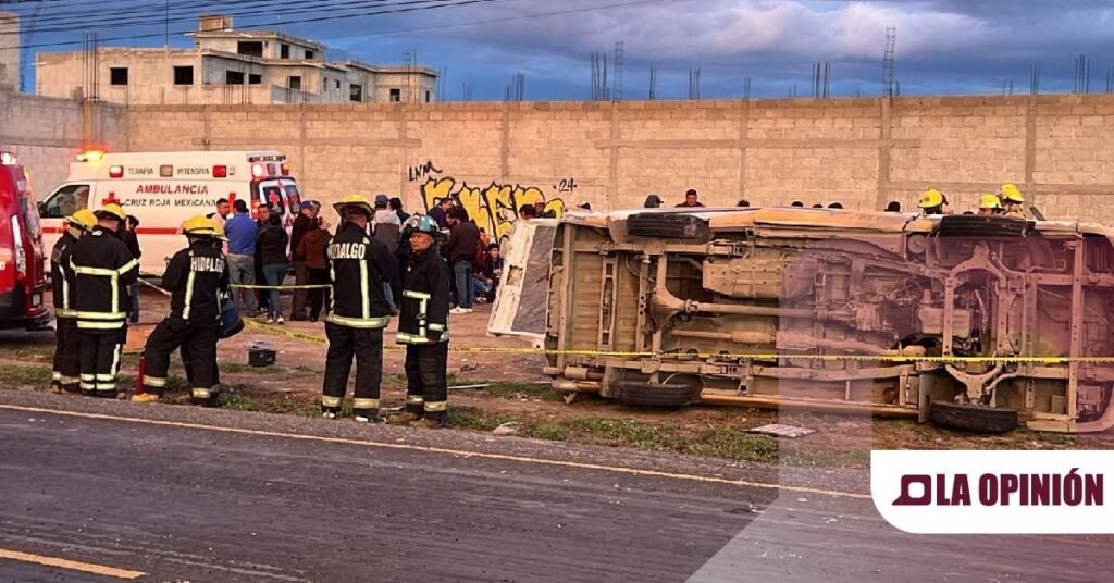 Accidente en la carretera Pachuca-Actopan deja ocho lesionados
