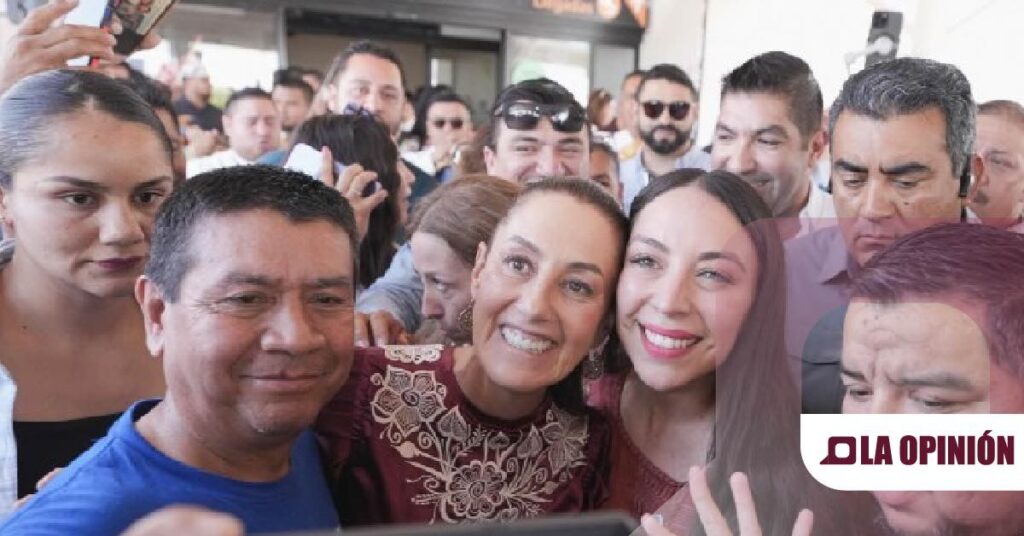 Goza de popularidad la presidente electa, Claudia Sheinbaum, al arribar al norte del país