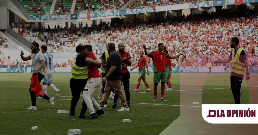 Caos en el debut olímpico: Argentina vs Marruecos termina en confusión y desorden
