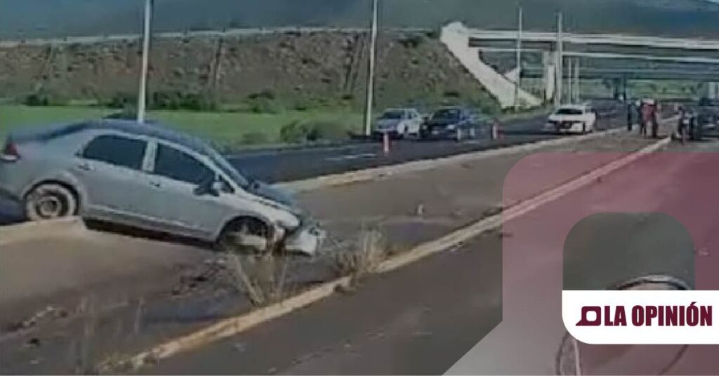Accidente vehicular en la carretera Pachuca-Ciudad Sahagún deja al conductor con crisis nerviosa