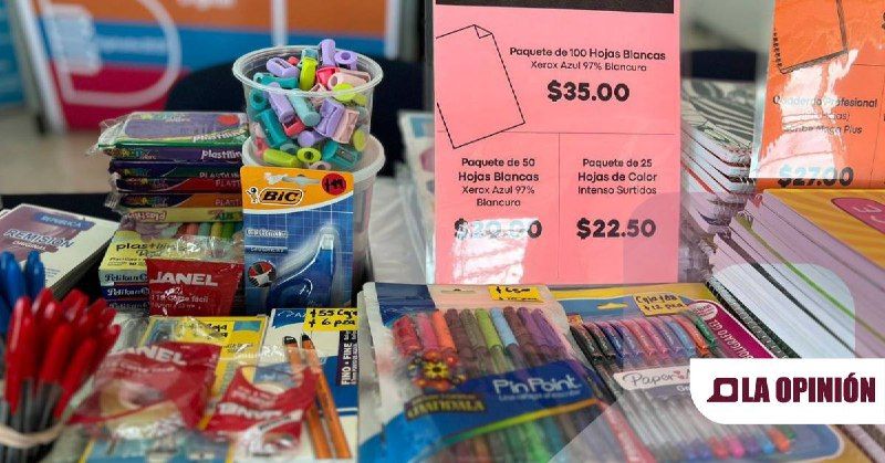 Ventas de útiles escolares se disparan un 30%: Canaco