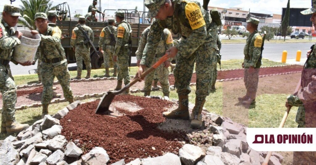 Guardia Nacional y Ejército Mexicano realizan labor social en el Panteón Municipal de Pachuca