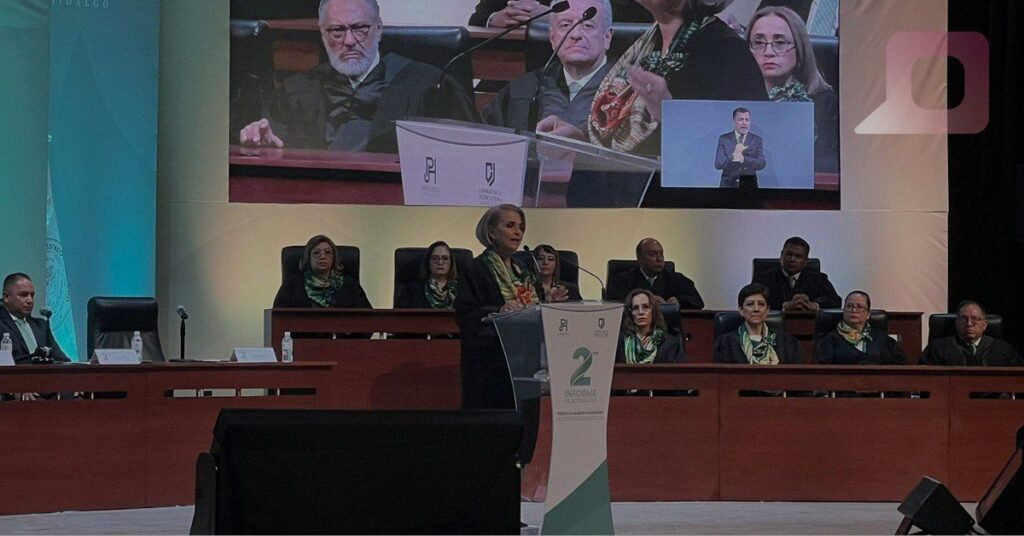 Magistrada Rebeca Aladro Echeverría presenta su Segundo Informe de Actividades