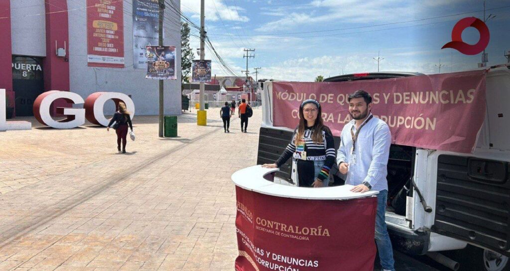 Contraloría instala módulo de quejas y denuncias contra la corrupción en Feria San Francisco Pachuca 2024