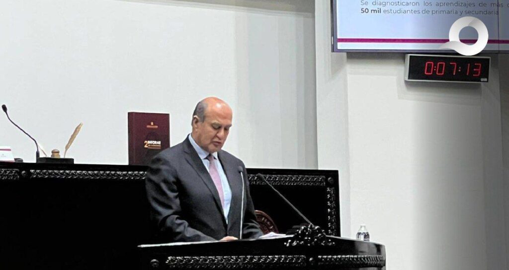 Natividad Castrejón presenta informe ante el Congreso