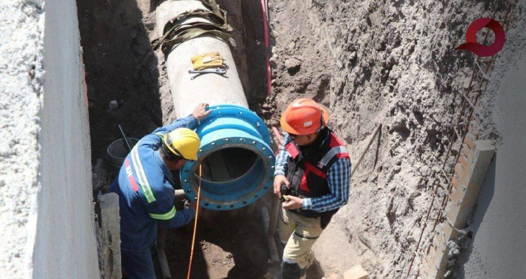 Continúan los trabajos para la rehabilitación del acueducto Téllez