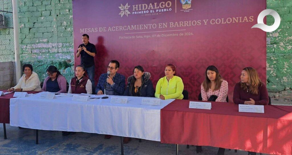 Guillermo Olivares lleva mesas de acercamiento a la colonia Palmitas en Pachuca