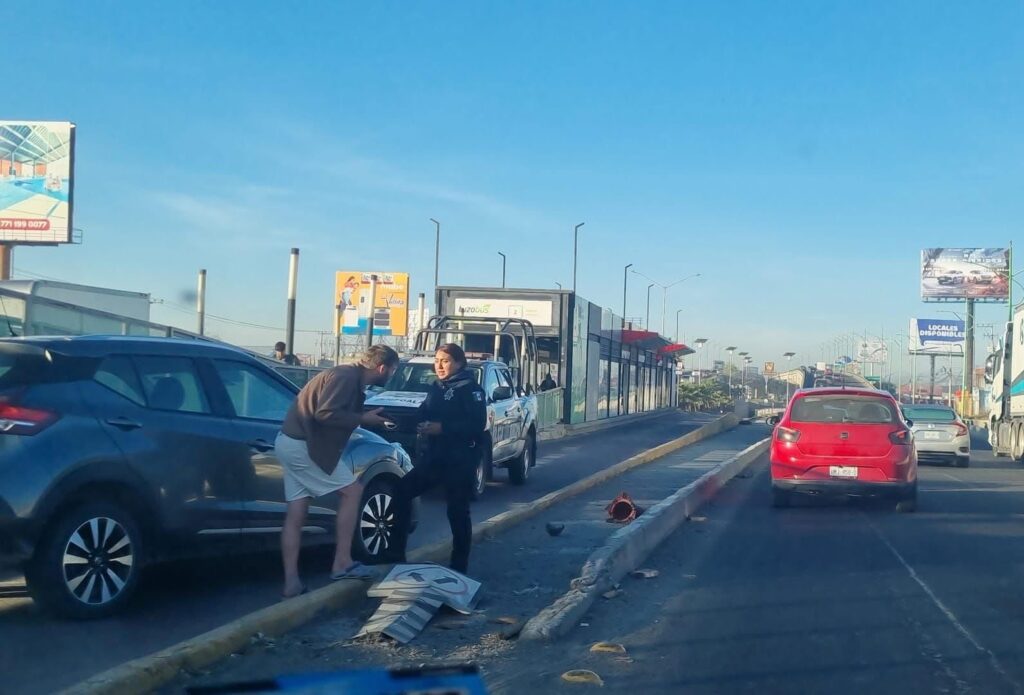 Accidente en Pachuca genera tráfico rumbo a CDMX