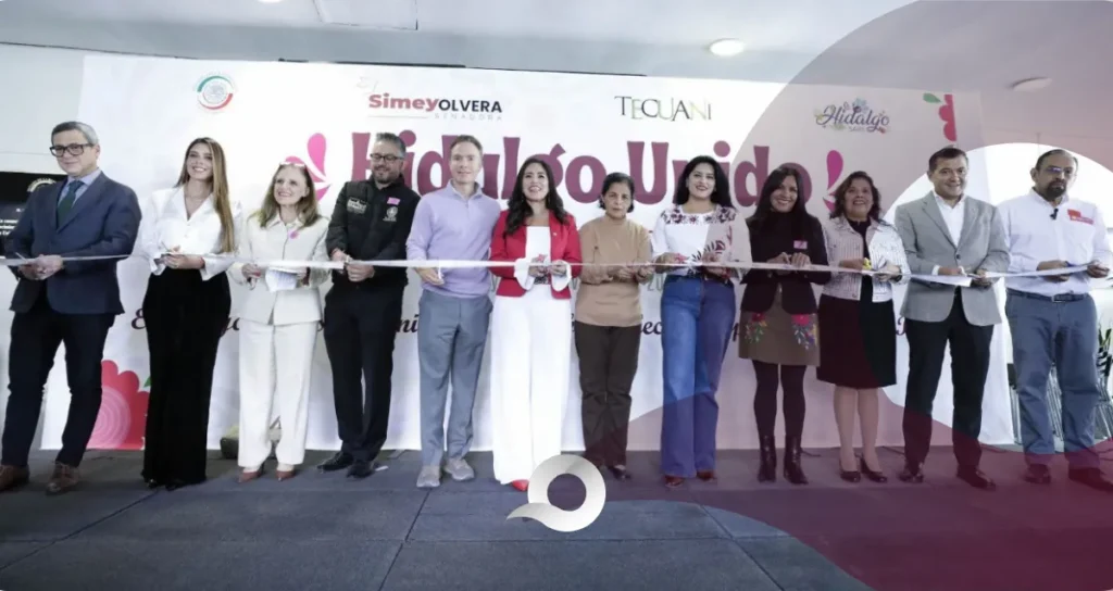 Simey Olvera inauguró la muestra gastronómica y artesanal 'Hidalgo Unido'