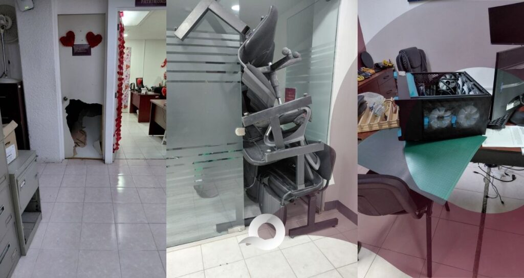 Protesta de normalistas de El Mexe deja destrozos, violencia y pérdidas millonarias en la SEPH Protesta de normalistas de El Mexe deja destrozos, violencia y pérdidas millonarias en la SEPH