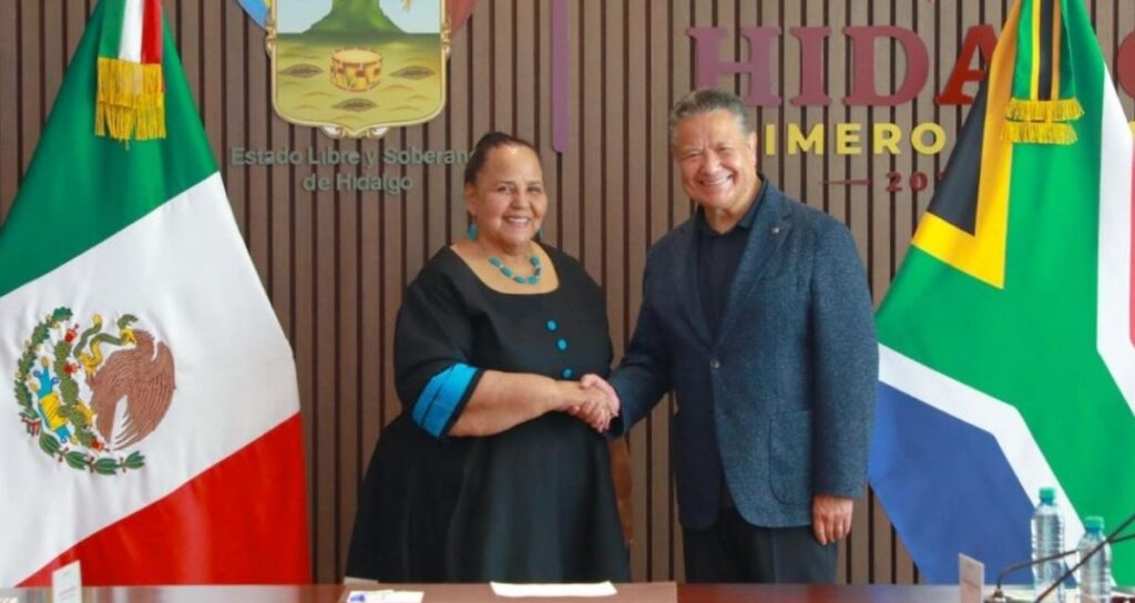 Embajadora de Sudáfrica visita Hidalgo para fortalecer cooperación rumbo al Mundial 2026