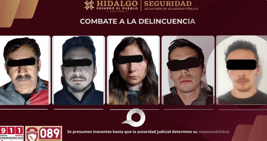 SSPH asegura a cinco personas tras cateos por desaparición de tres hombres en Tulancingo
