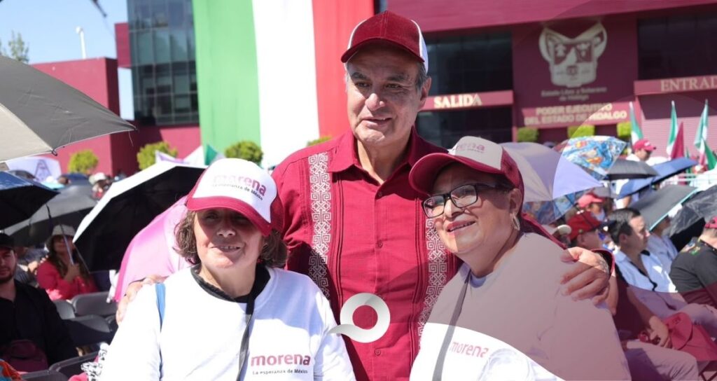 Naty Castrejón acompaña a Claudia Sheinbaum en el segundo aniversario de su triunfo electoral