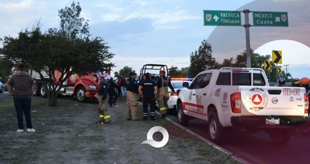 Detienen a tres personas en Tizayuca tras recuperar tractocamión robado
