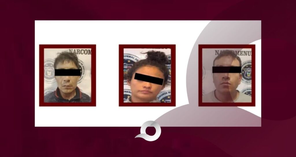 Detienen a tres personas con drogas, arma y vehículo robado en Tezontepec de Aldama