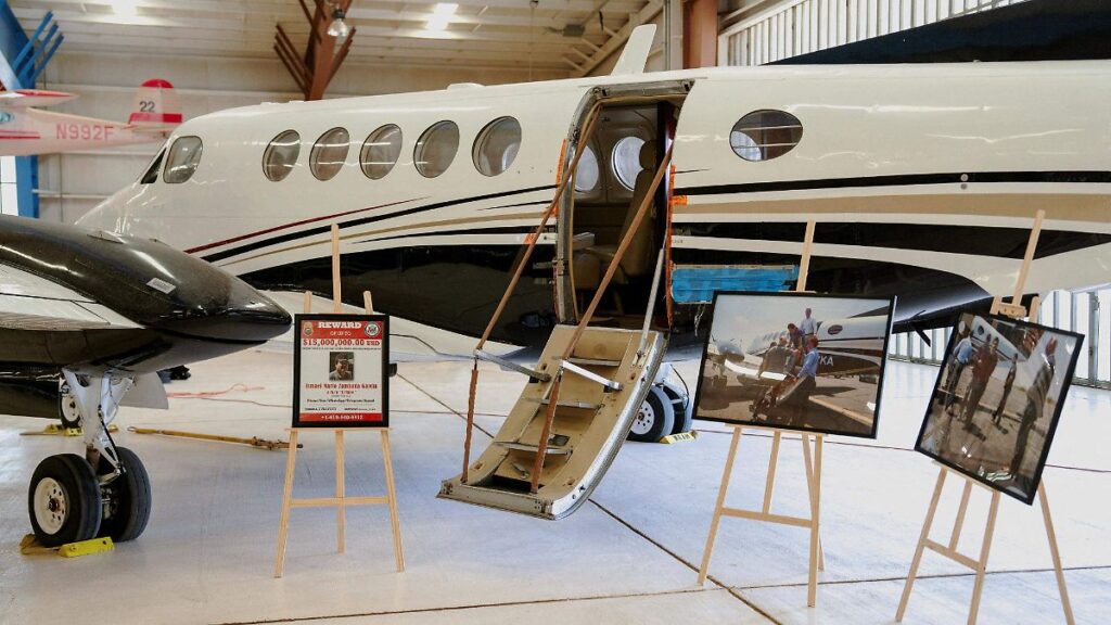 Avión Beechcraft King Air utilizado en el traslado de Ismael El Mayo Zambada a Estados Unidos en julio de 2024