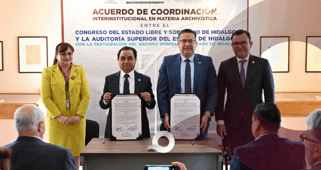 Congreso de Hidalgo y ASEH fortalecen la gestión de archivos públicos