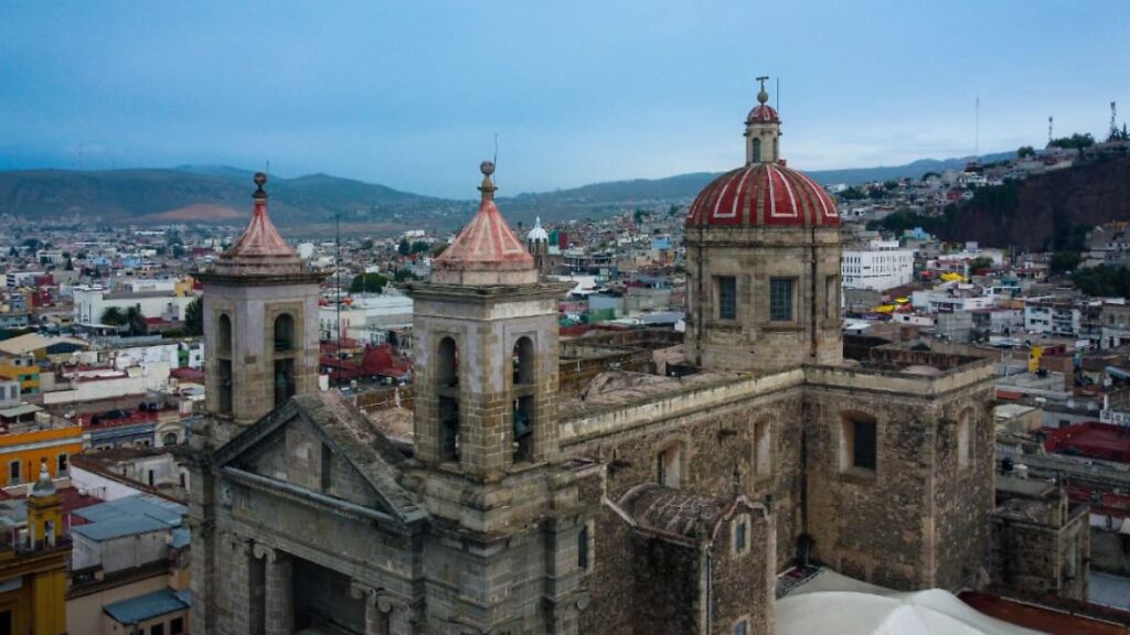 Fachada de la Catedral de Tulancingo, escenario de la leyenda de la monja
