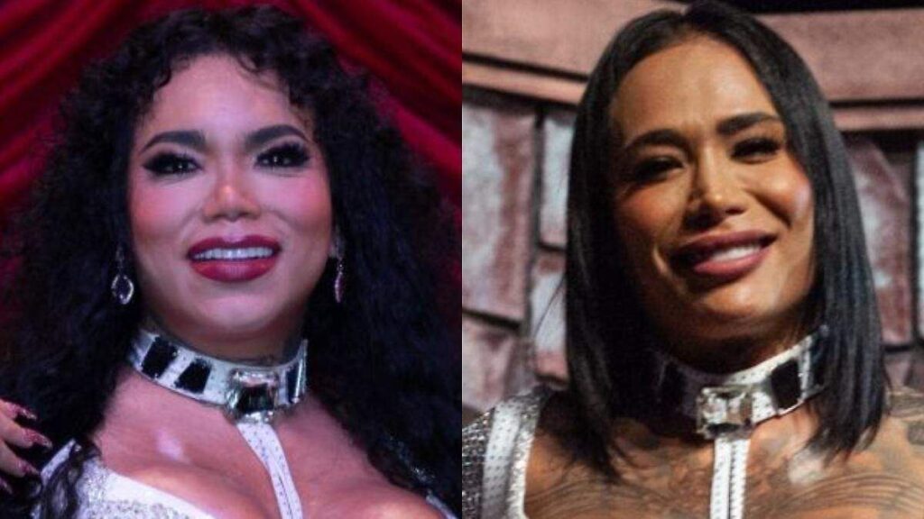 Paola Suárez y Karina Torres, integrantes de Las Perdidas, en evento de medios