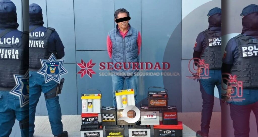 Hombre es detenido por robo de baterías para autos en Mineral de la Reforma Hombre es detenido por robo de baterías para autos en Mineral de la Reforma