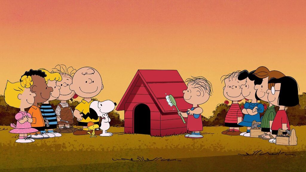 Snoopy, el icónico perro beagle blanco y negro de la franquicia Peanuts, protagonista de la nueva serie animada There's no Place Like Home
