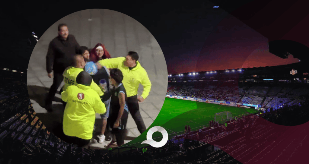 Seguridad privada del Estadio Hidalgo golpea a aficionado del Puebla: VIDEO Seguridad privada del Estadio Hidalgo golpea a aficionado del Puebla: VIDEO