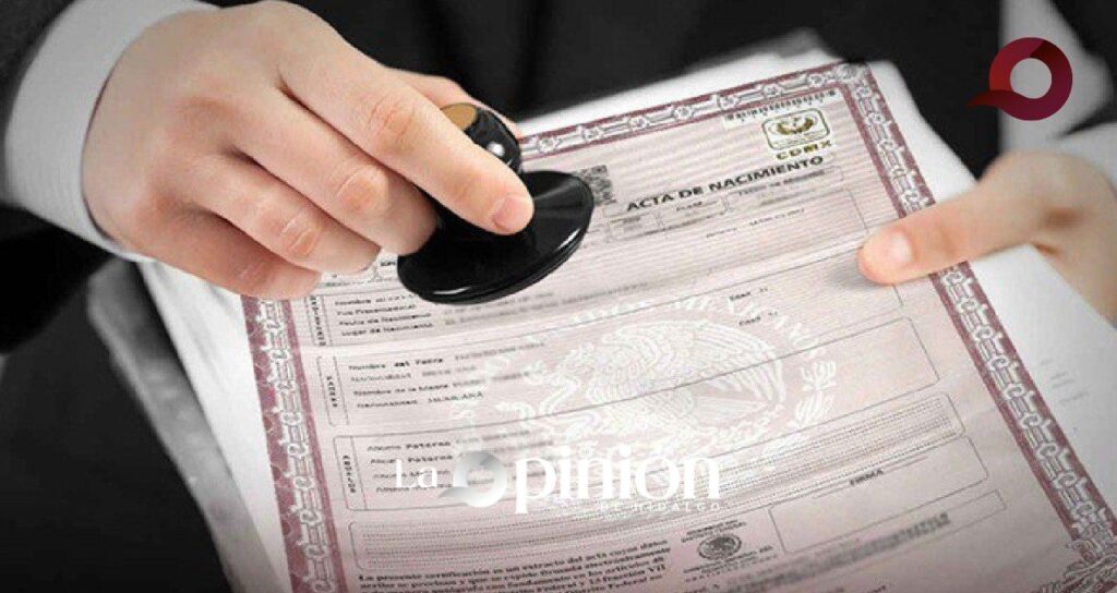Expedición de actas en Actopan llega este 13 y 14 de enero
