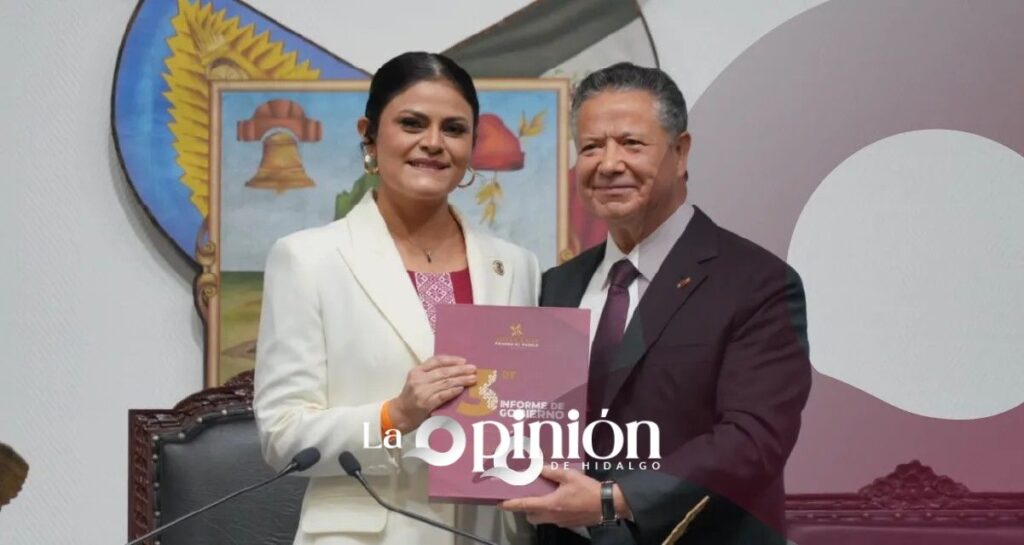 Julio Menchaca presentó ante el Congreso de Hidalgo su Tercer Informe de Gobierno