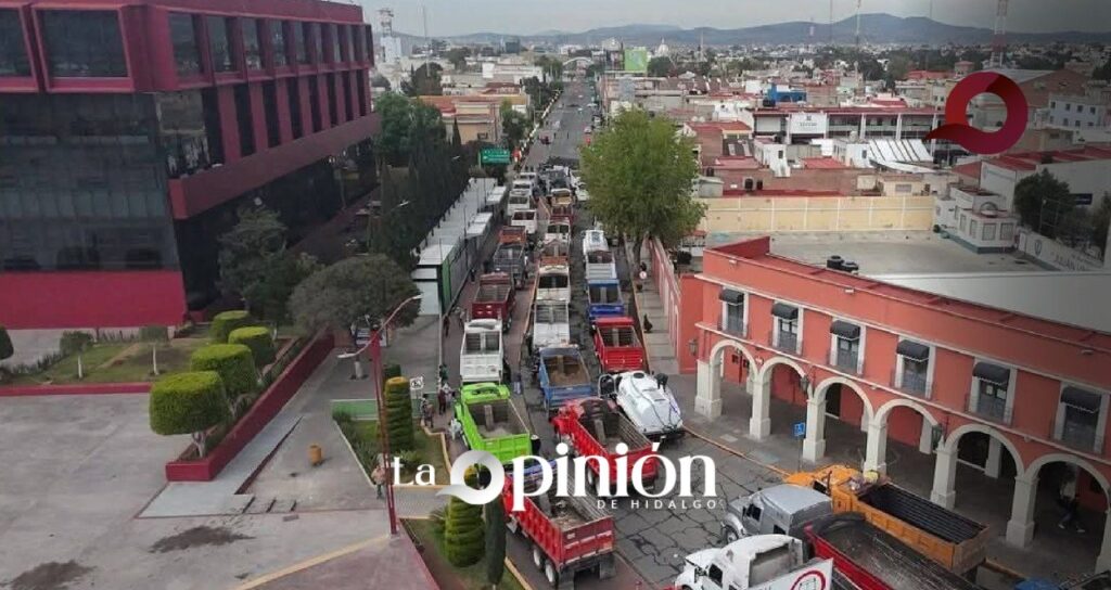 Sindicato del cemento bloquea Pachuca para presionar al estado con fines comerciales