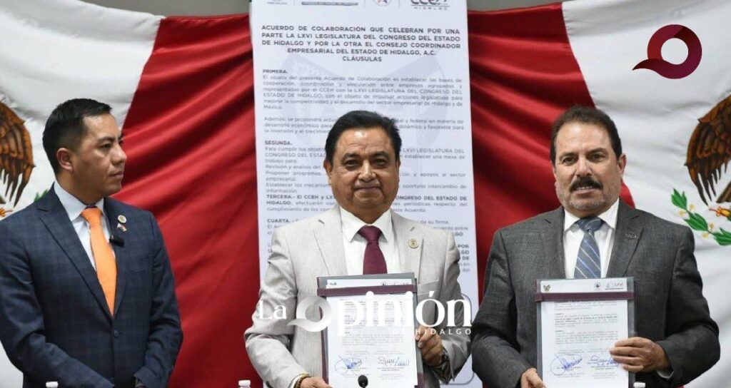 Impulsarán CCEH y Congreso Local el desarrollo económico y turístico de Hidalgo