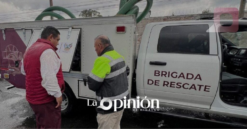 SIPDUS envía personal y maquinaria para apoyar a Tula tras lluvias