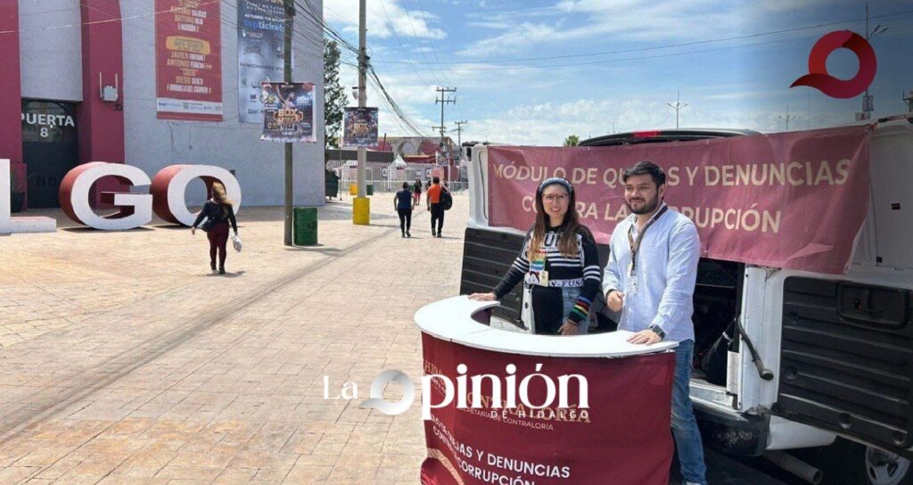 Contraloría instala módulo de quejas y denuncias contra la corrupción en Feria San Francisco Pachuca 2024