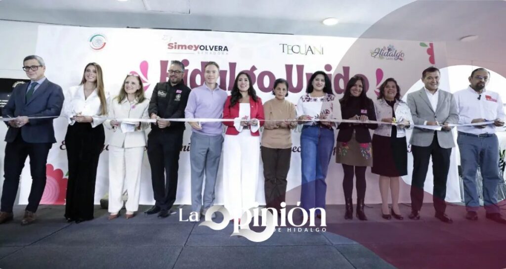 Simey Olvera inauguró la muestra gastronómica y artesanal ‘Hidalgo Unido’