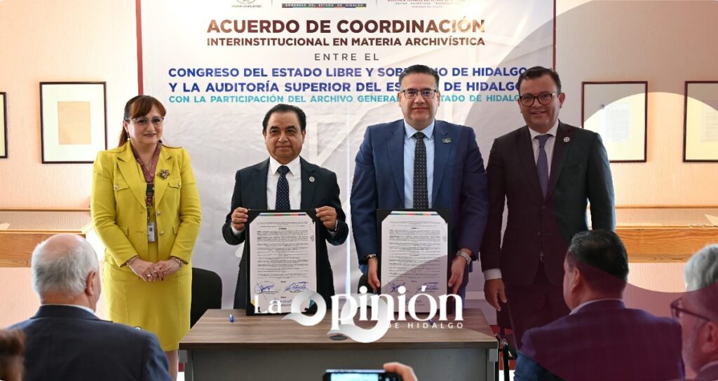Congreso de Hidalgo y ASEH fortalecen la gestión de archivos públicos