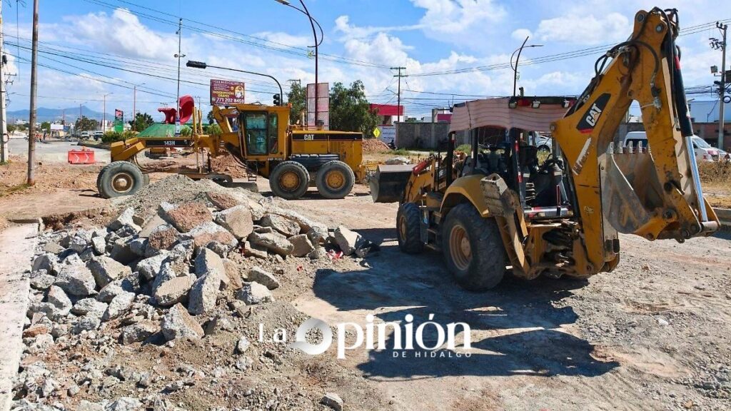 Obras en Santa Catarina: cierres viales afectan a Pachuca en 2026